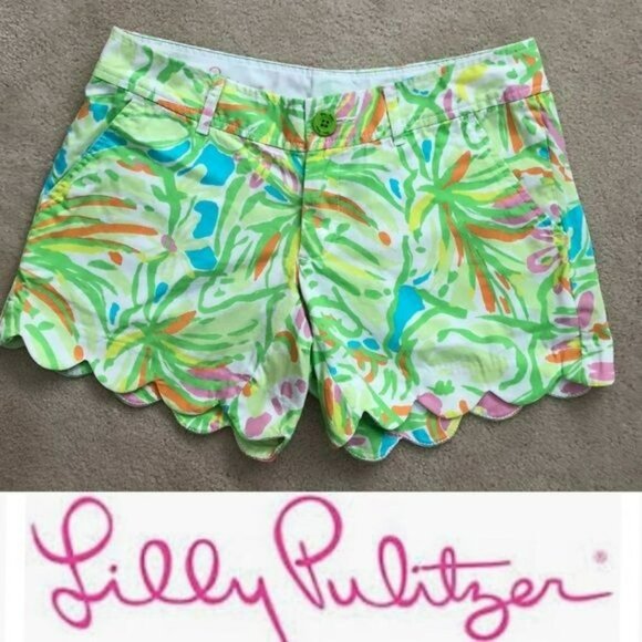 Lilly Pulitzer The Buttercup Short 5" Inseam Women's Shorts Size 00 - Picture 2 of 5